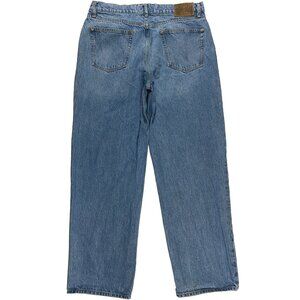 Stussy 100% Cotton Medium Wash Baggy Fit Big Ol' Jeans blue men's size 36x31